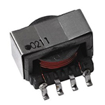 Click to view full size of image of Inductor 39uH/5A vert toroid